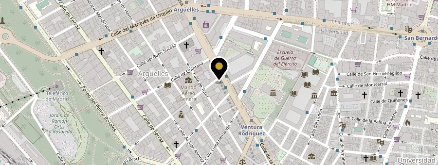 Mapa de la oficina de tasandteca en Calle de la Princesa, 31, Madrid